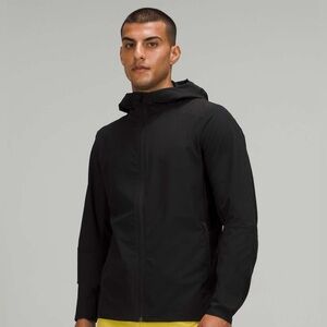 Lululemon Black Windbreaker Running Jacket with Hood